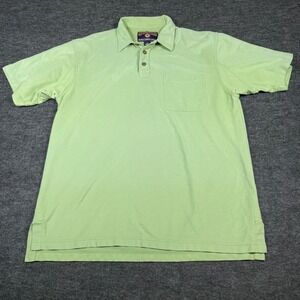 Duluth Trading Co Mens LRG Polo Shirt Green Short Sleeve‎ Casual